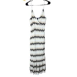 Vintage Scoop Y2K Chevron Print‎ Sleeveless Sweater Dress Size XXL